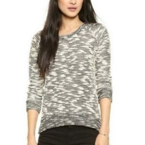 MONROW Sweater Tweed Alene‎ Women’s Size XS open Knit Beachy Surf